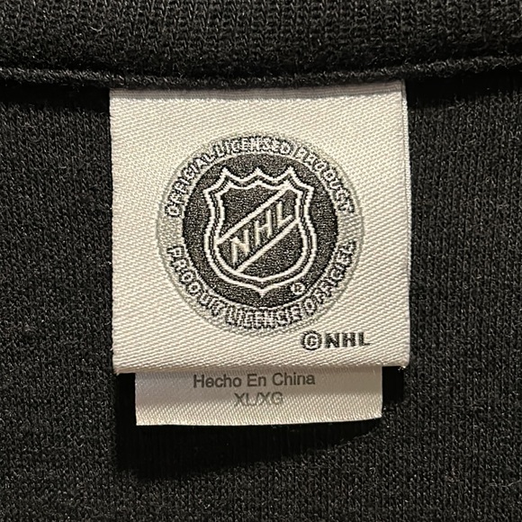 Men’s NHL Pittsburgh Penguins Quarter Zip Sweater in Black - Picture 4 of 4